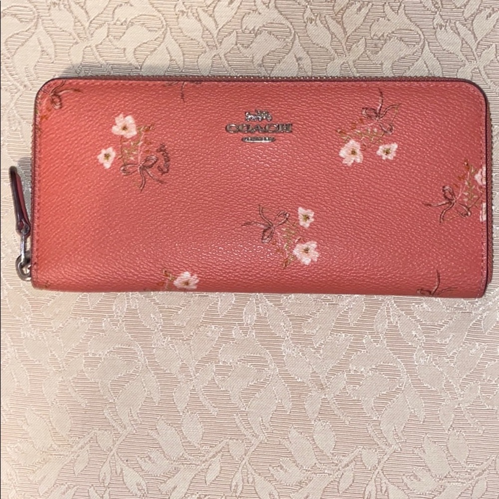 Zip Wallet with floral print by Coach